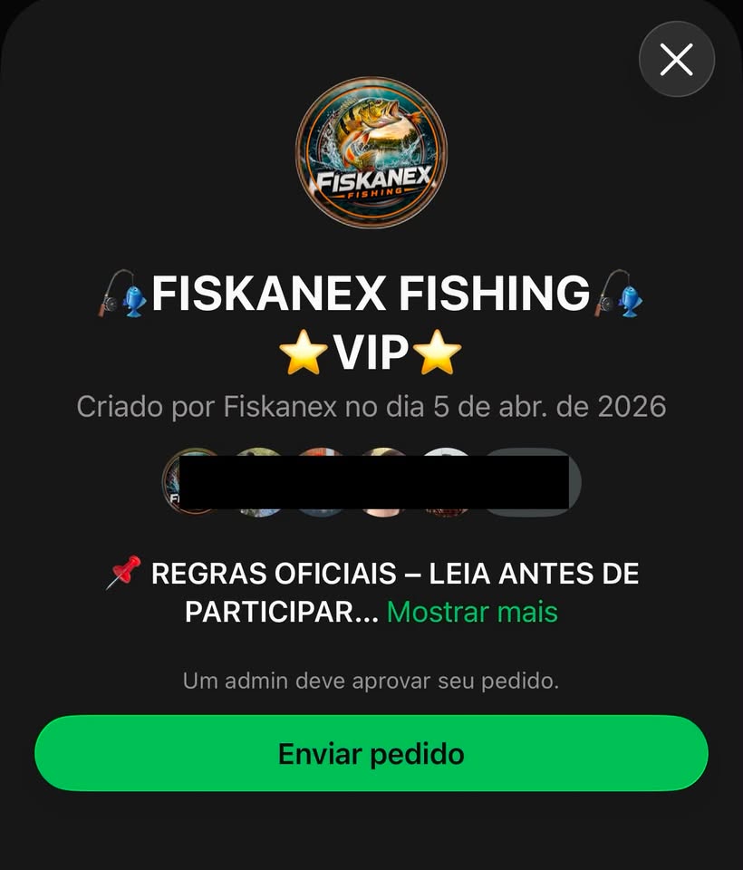 Exemplo: tela do WhatsApp mostrando o botão Enviar pedido