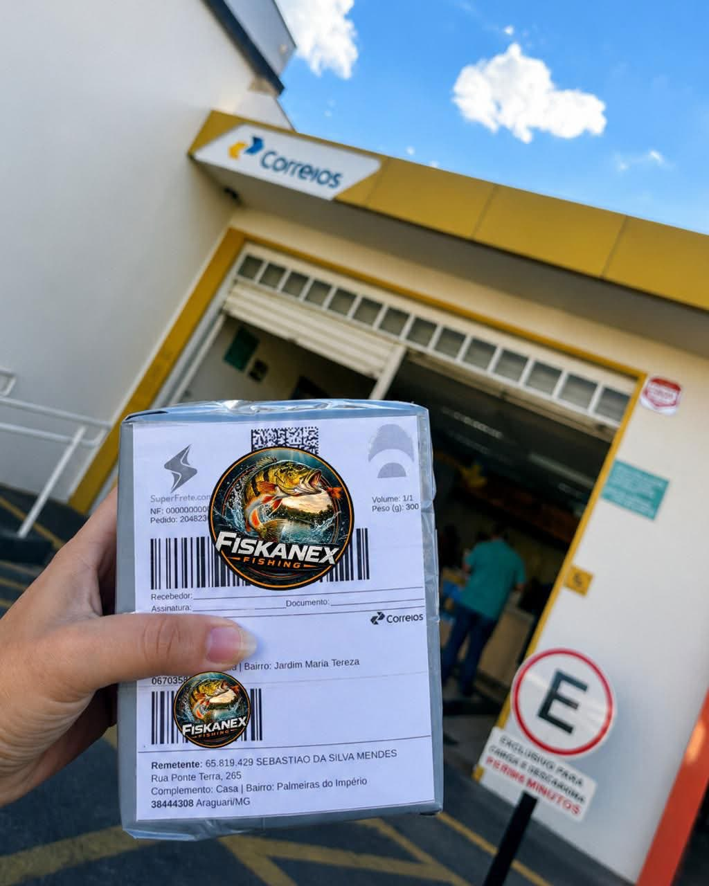 Prêmio postado nos Correios — direto pro ganhador.